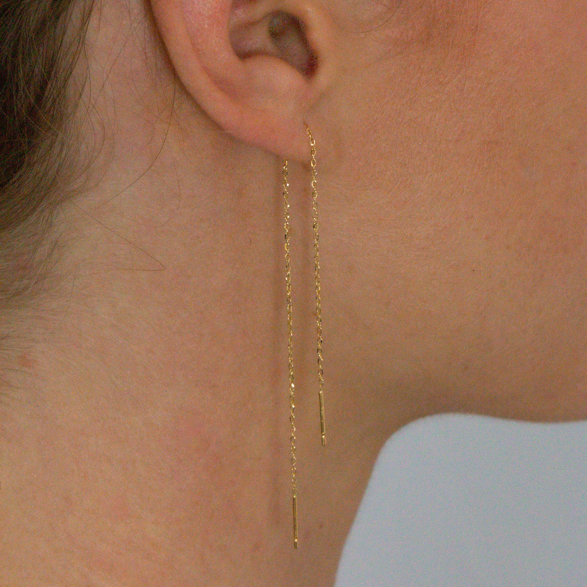 Minimalist Chain Dangle Earrings