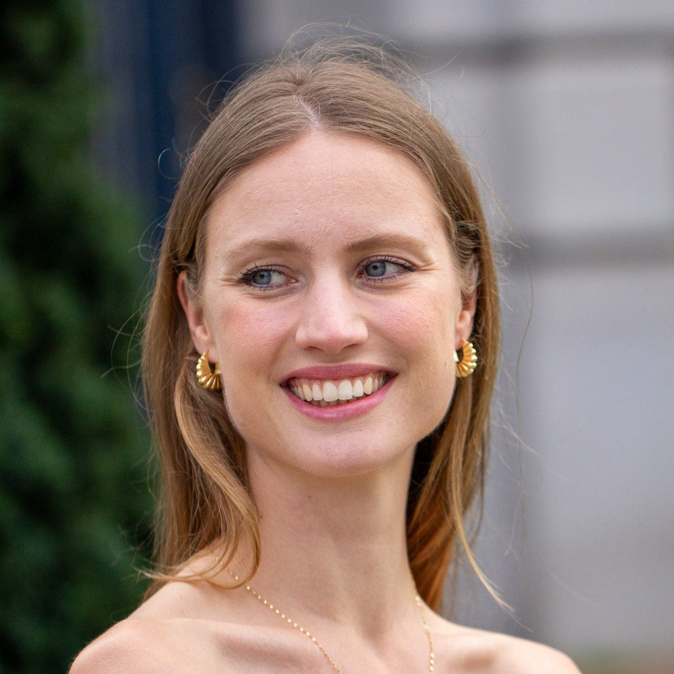 croissant hoops on model