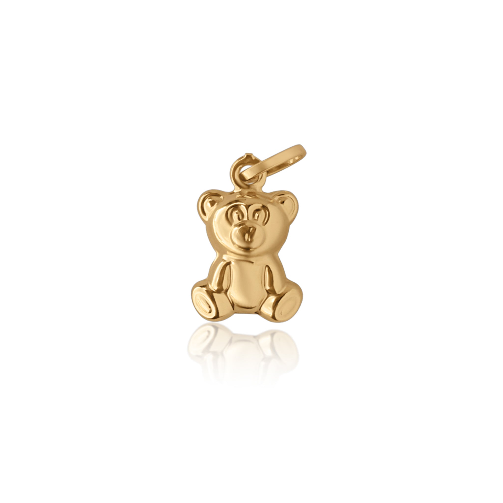 Gold Teddy Bear Pendant