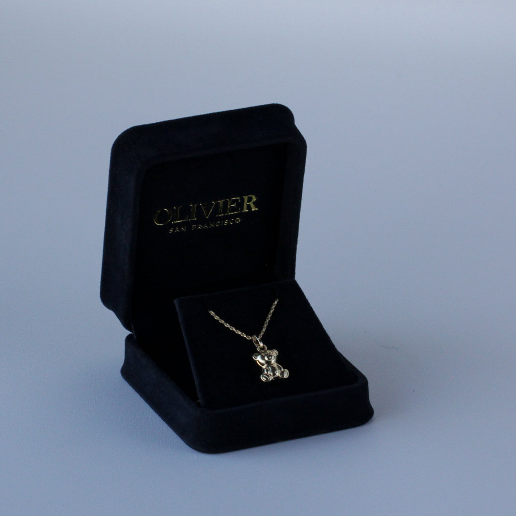 Gold Teddy Bear Pendant