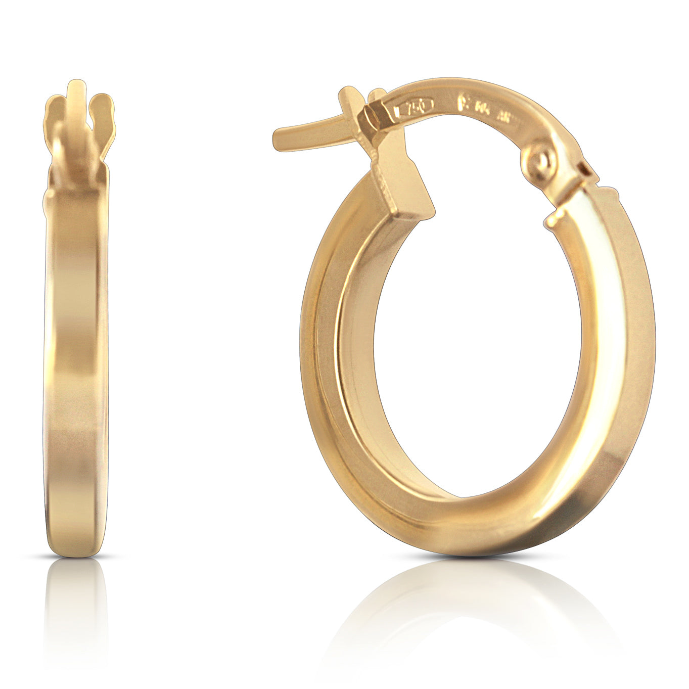 gold hoops earrings