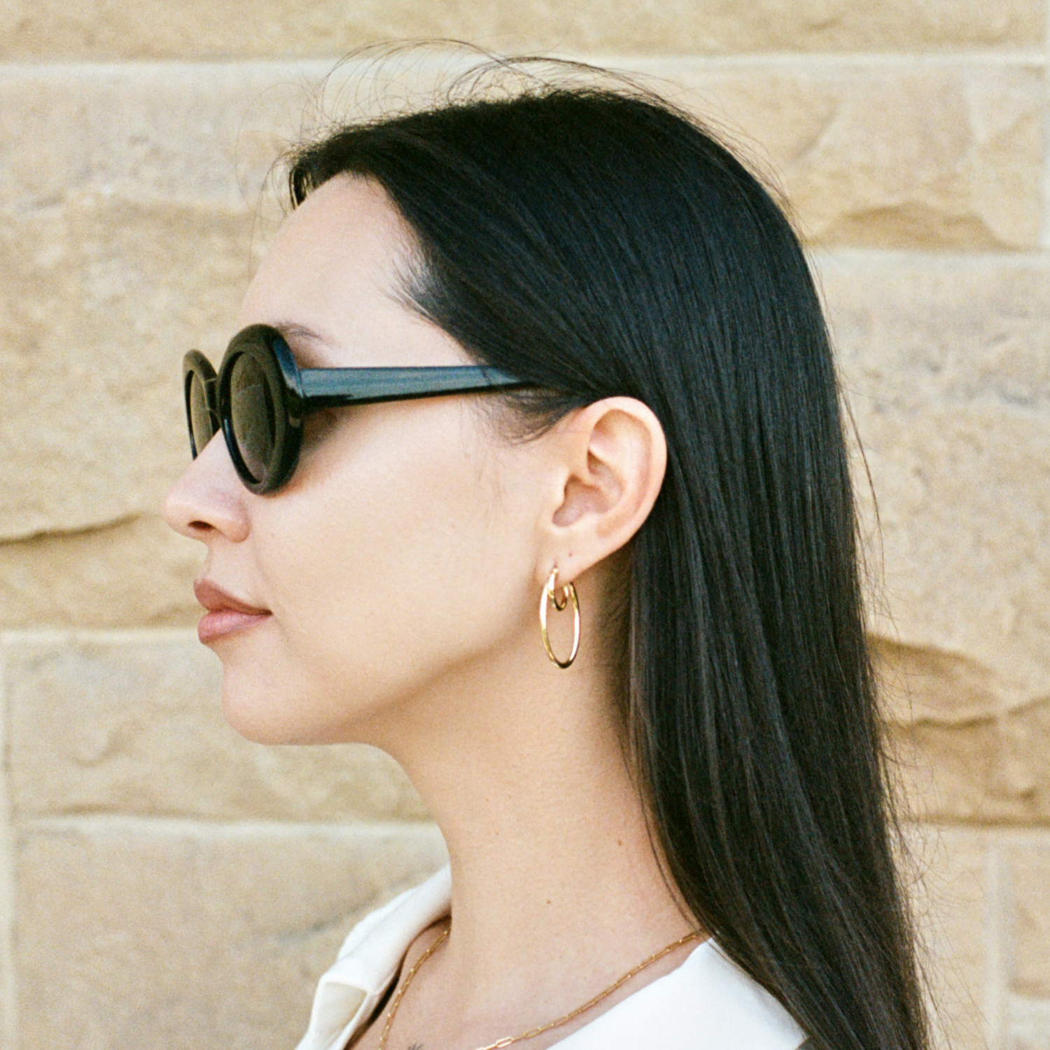 Gold Double Hoop Earrings