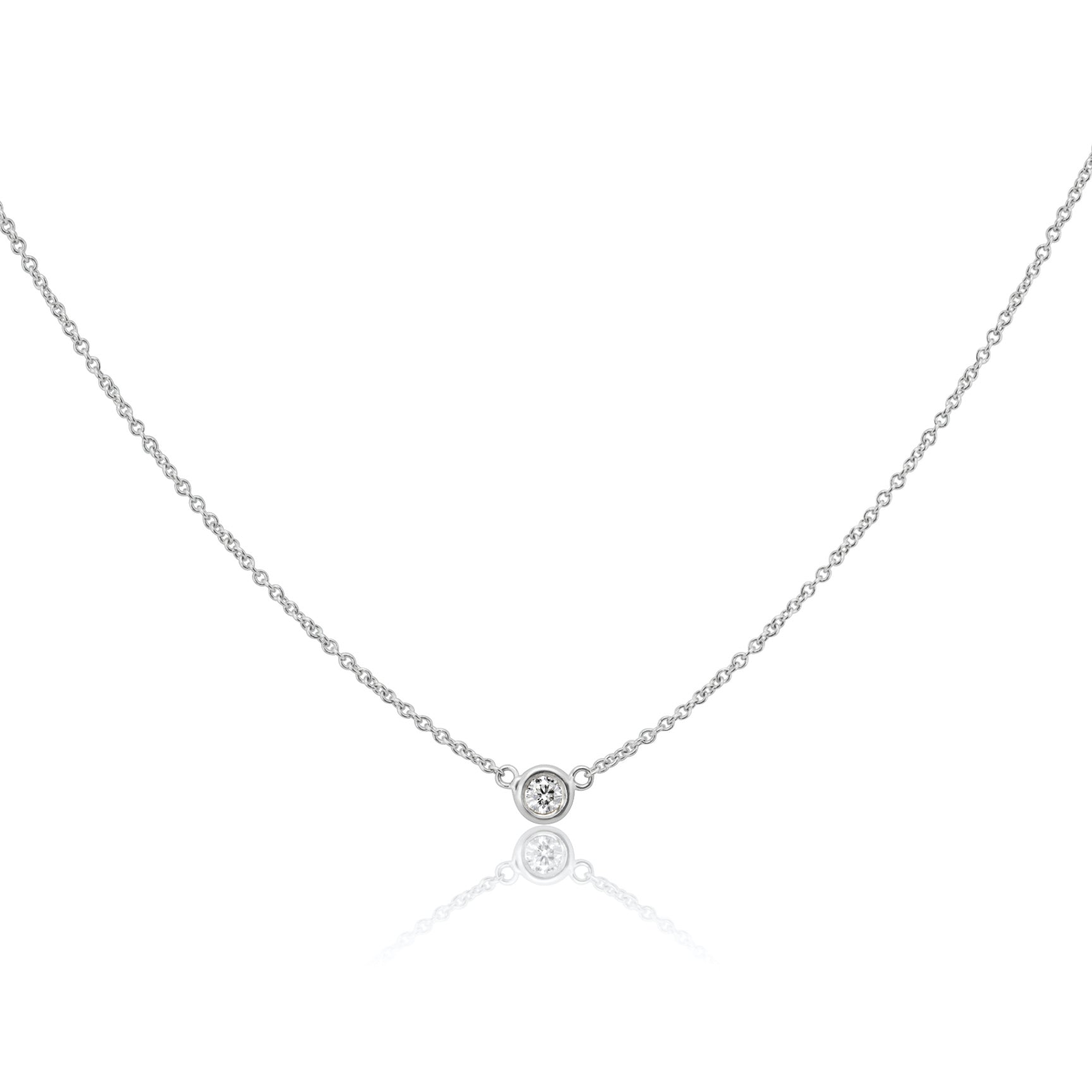 white gold chain with diamond
