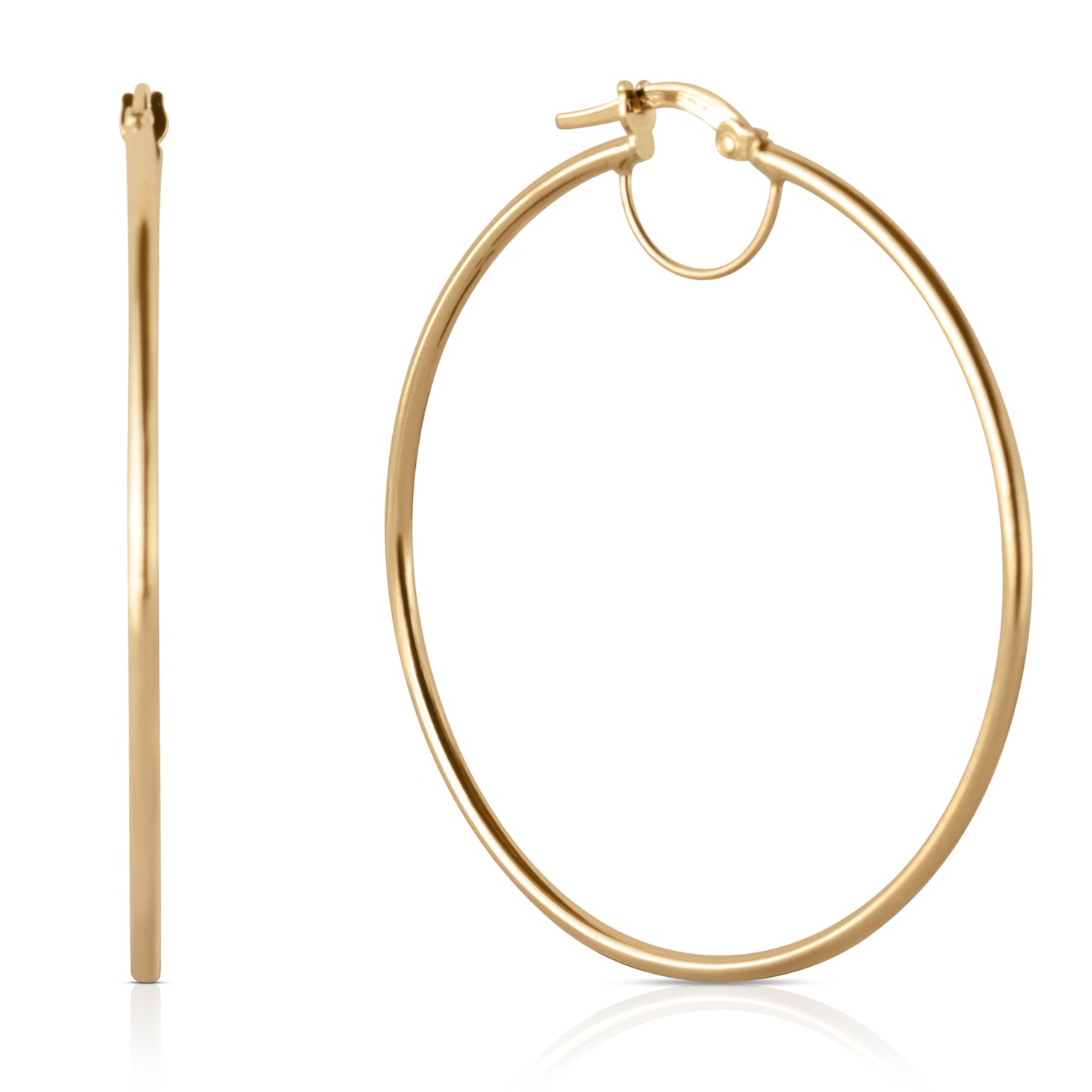 oversized gold hoops earrings