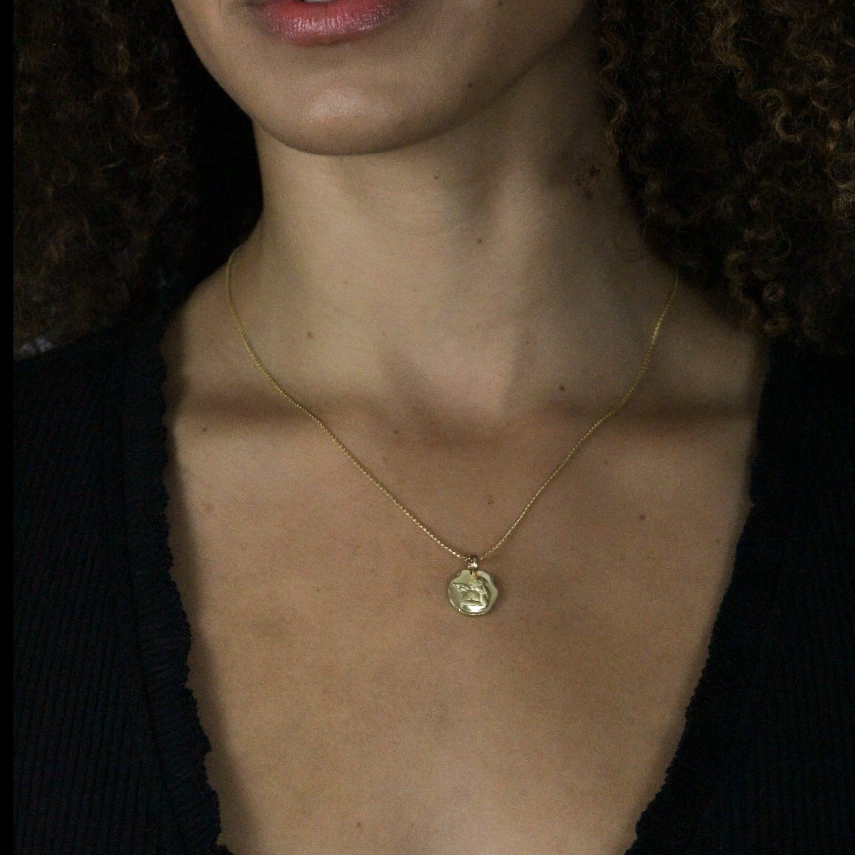 franco gold chain pendant