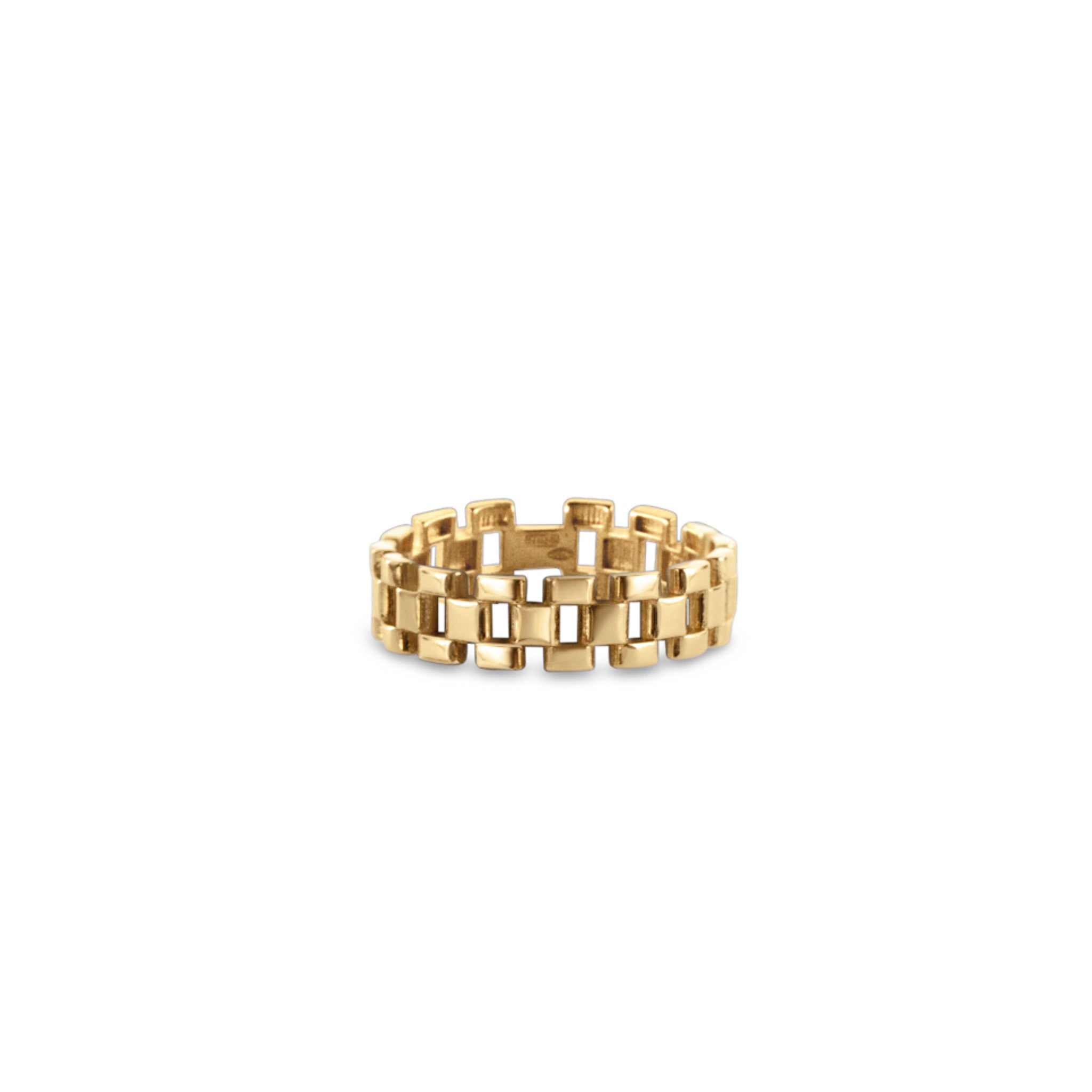 Geometric gold band