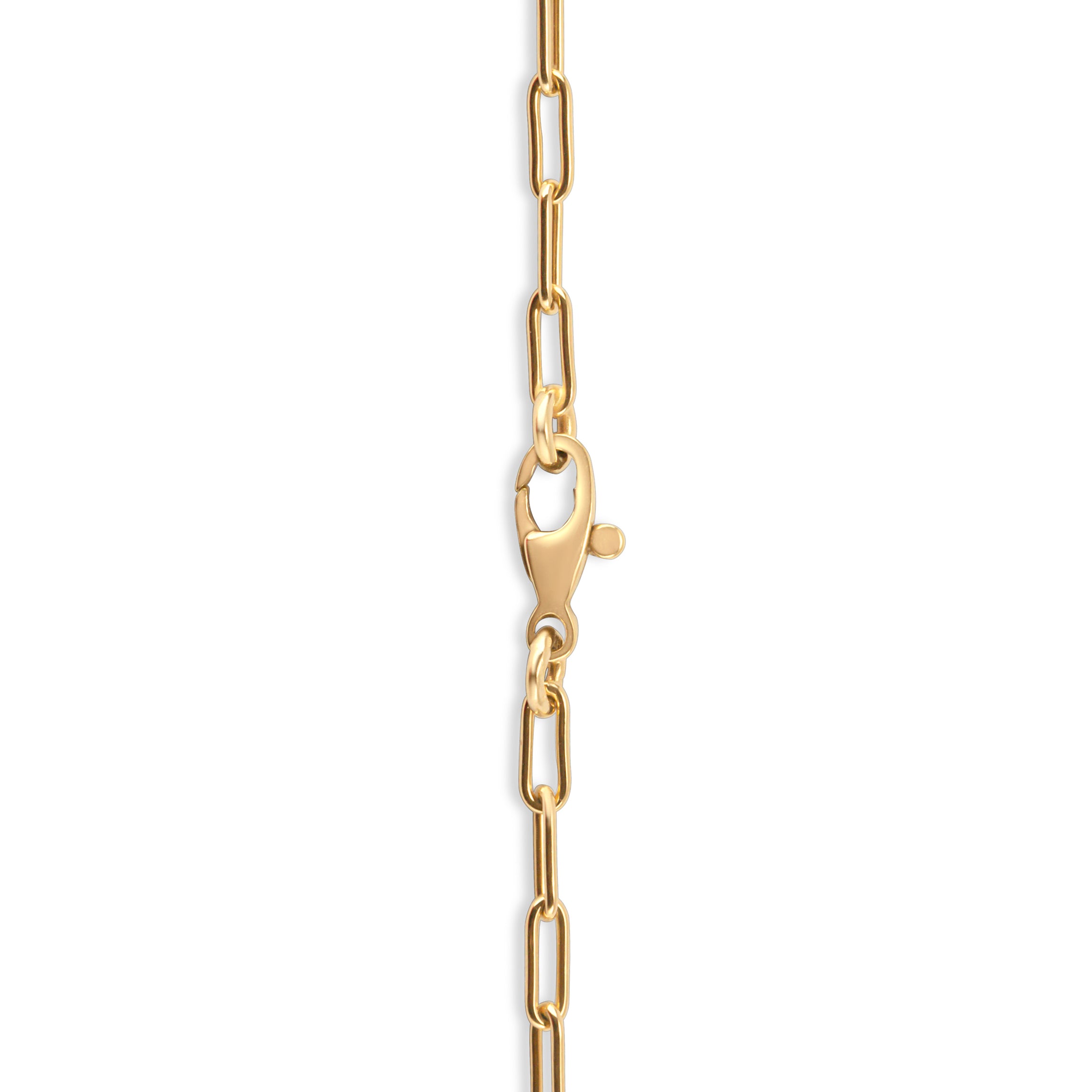 Gold Paper clip bracelet lobster clasp handmade