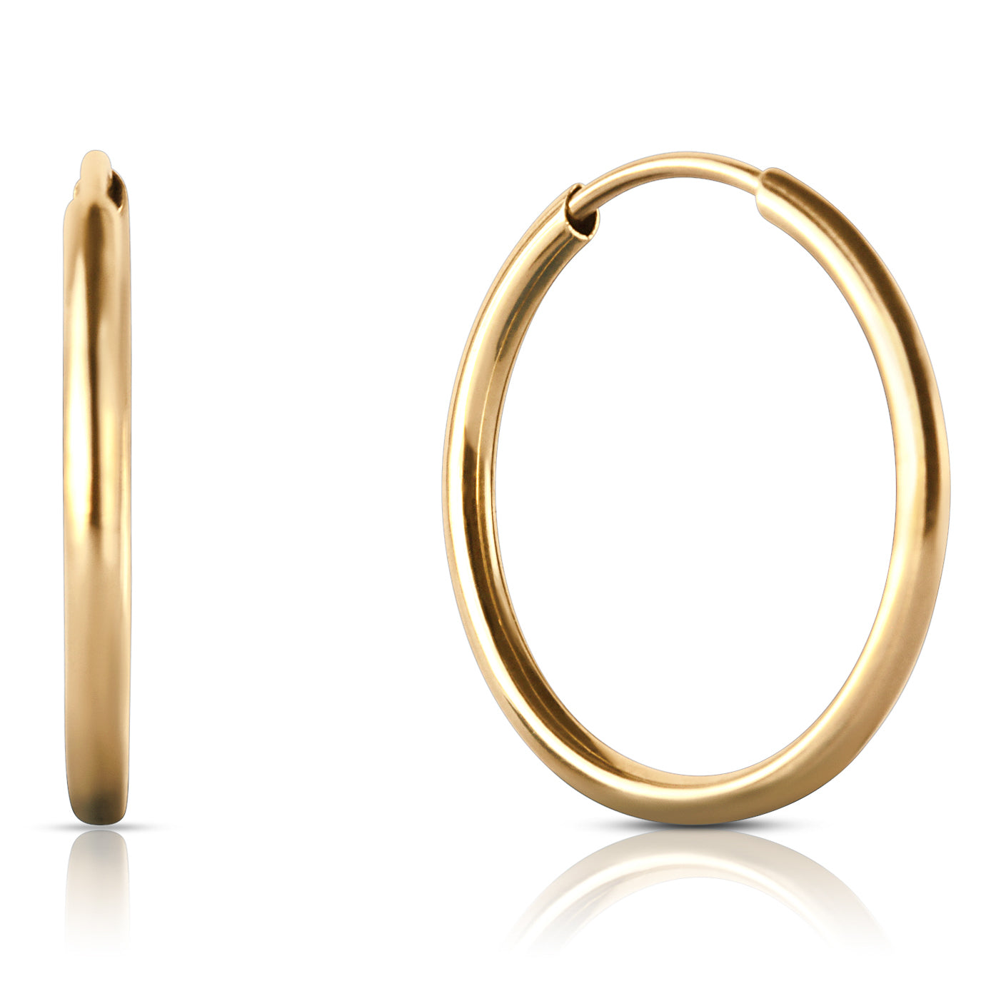 small gold hoops earrings