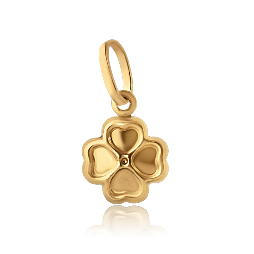 gold four leaf clover