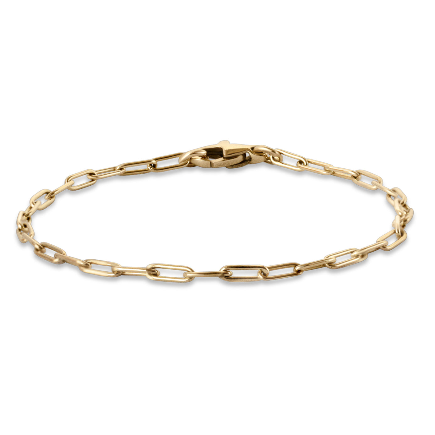 Gold Paper clip bracelet