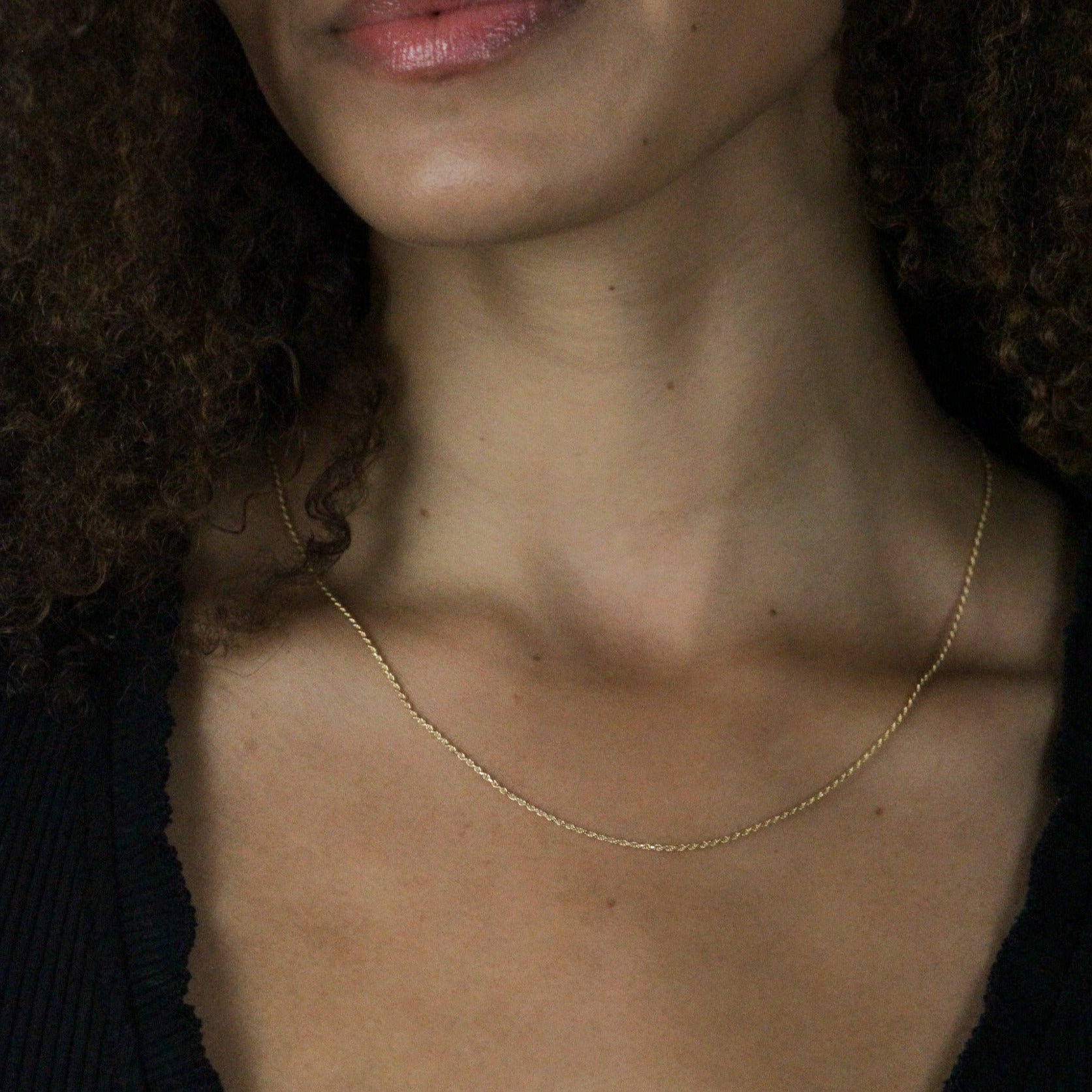 gold rope chain women