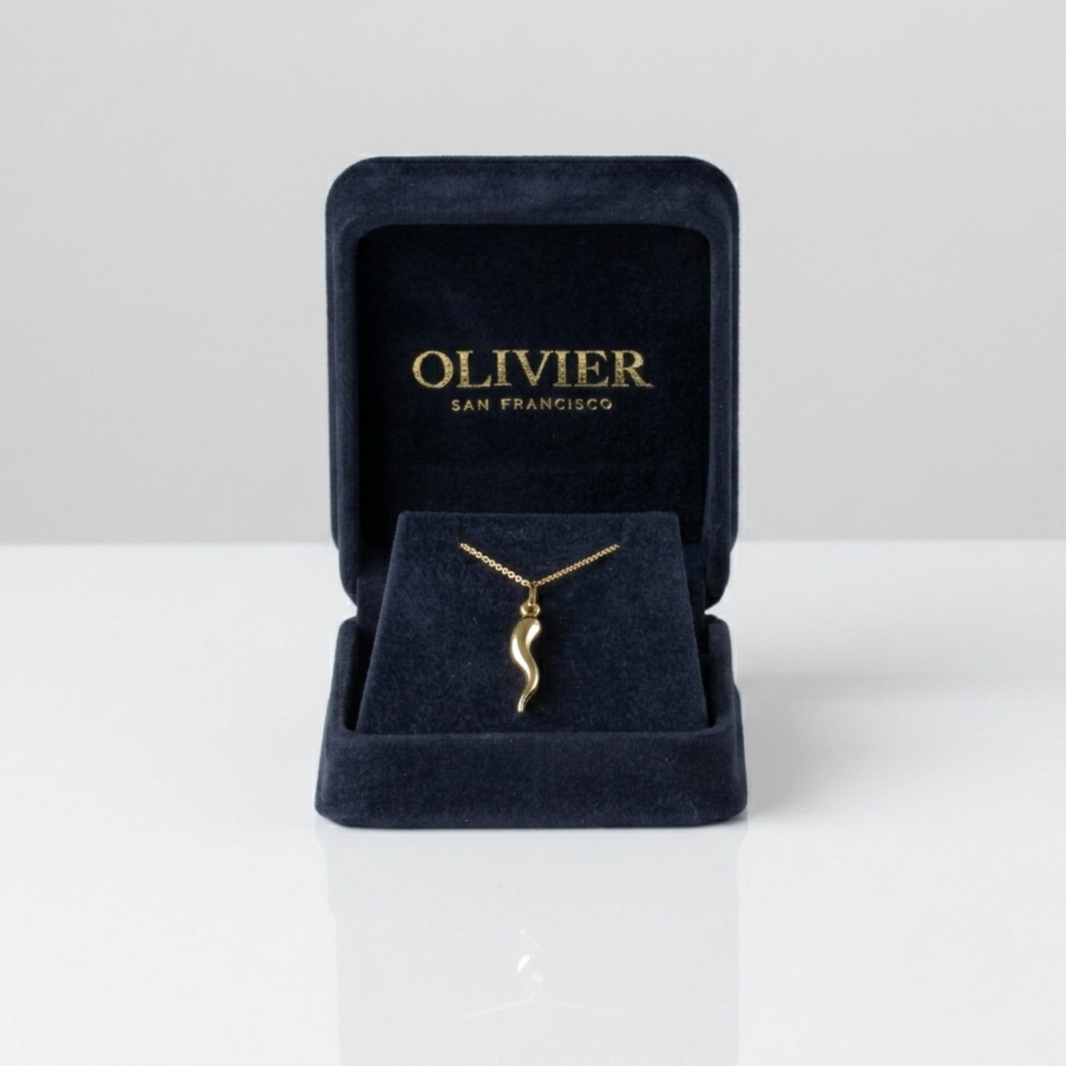 Gold Italian Corno Pendant