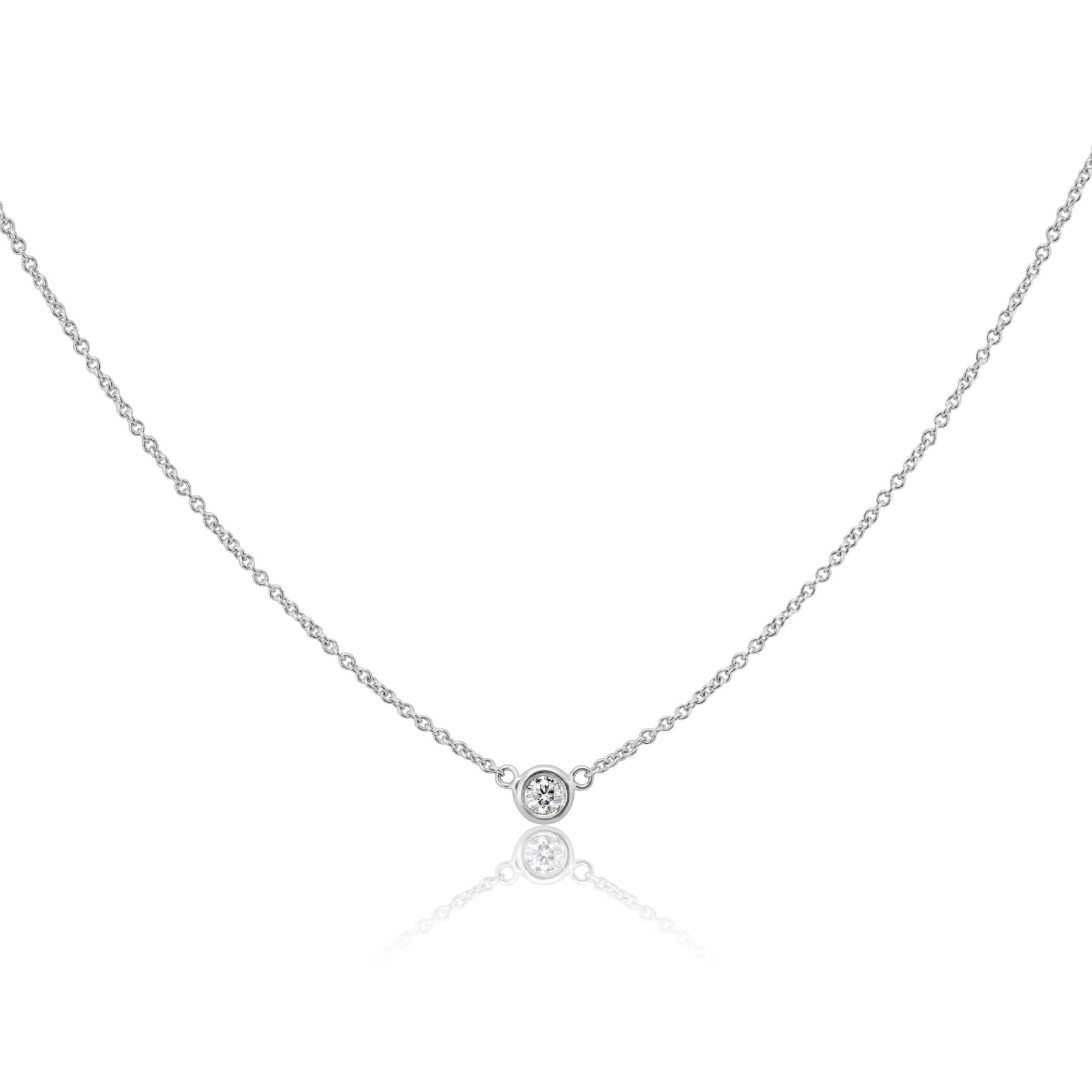white gold chain with diamond 