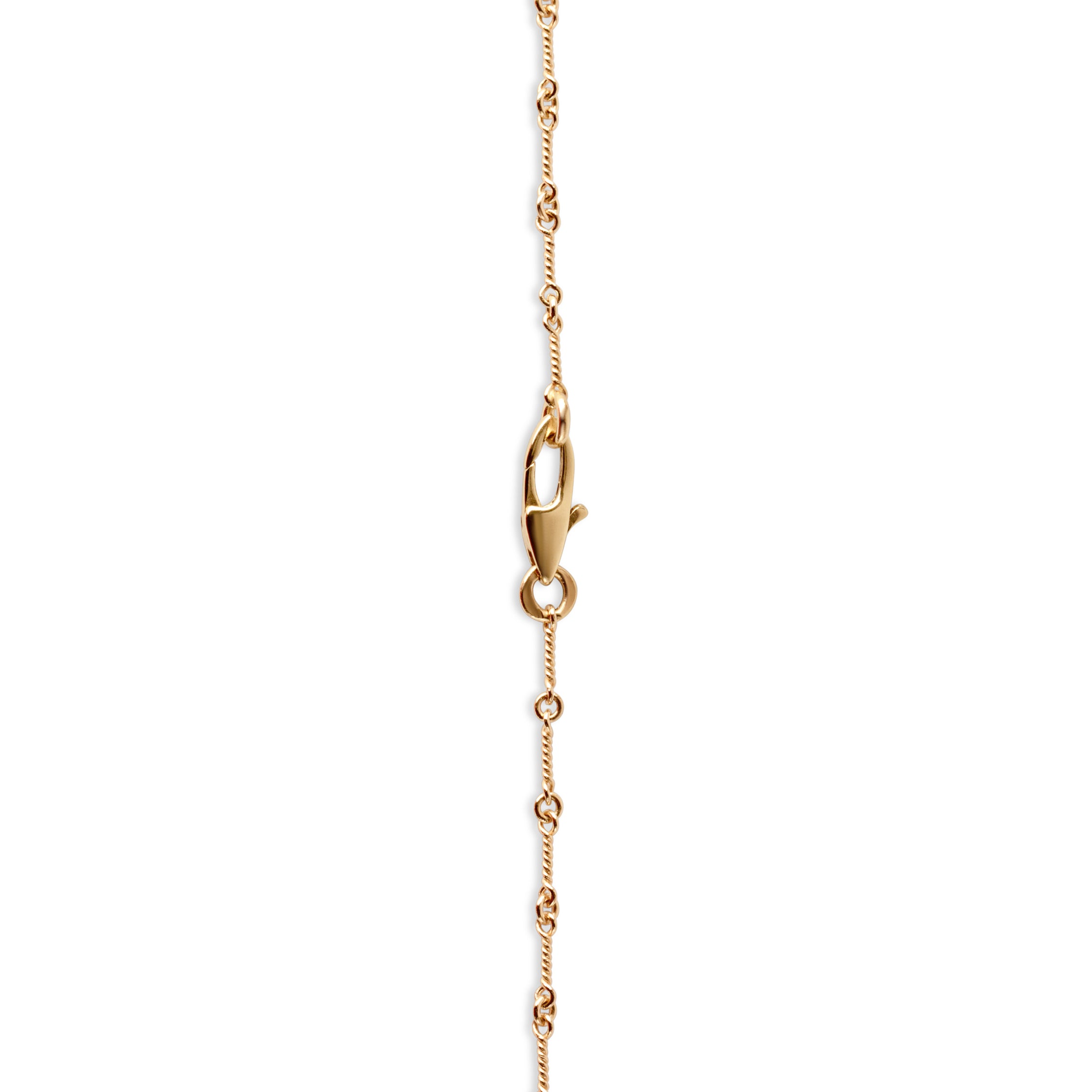 Handcrafted gold chain custom lobster clasp
