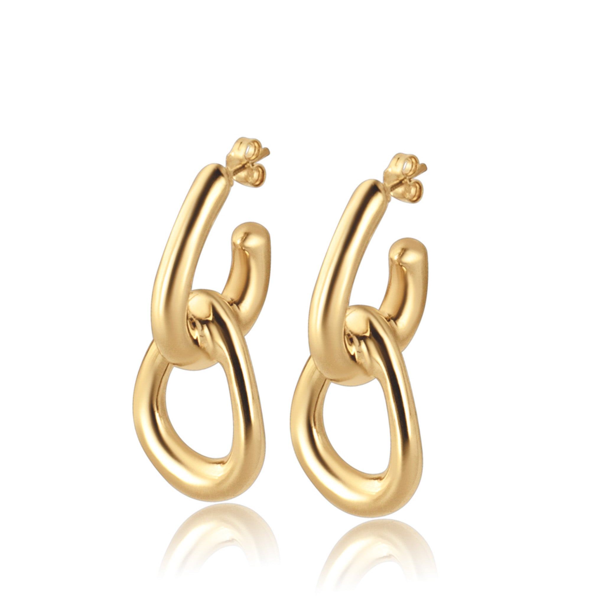 Oversized Rolo Statement Earrings