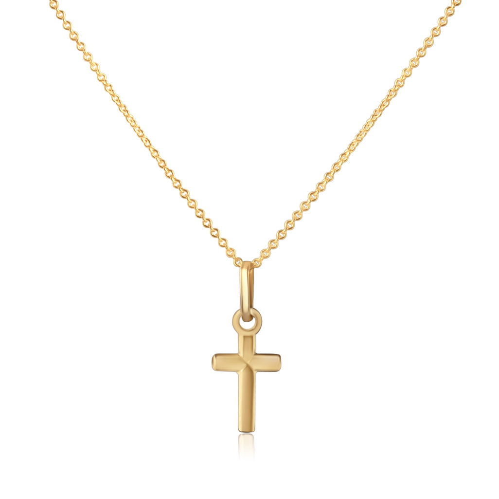gold cross on chain