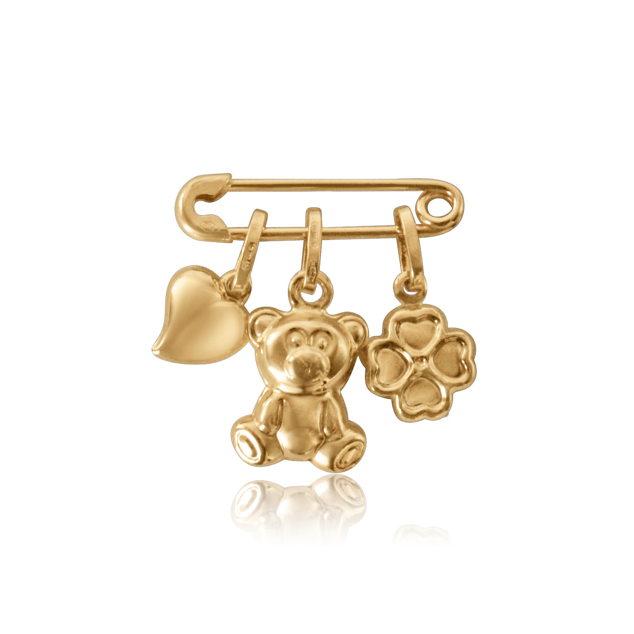 Solid Gold Baby Safety Pin